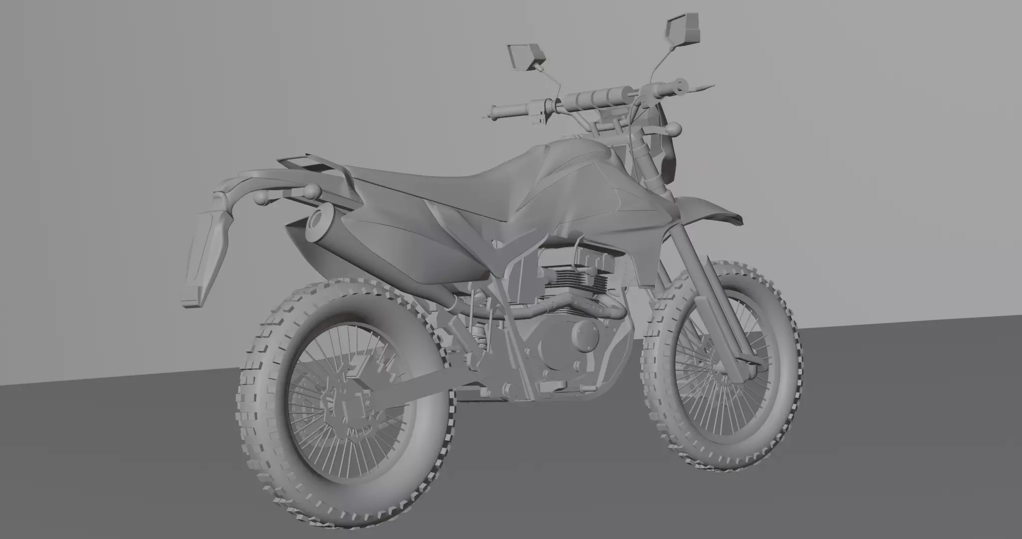 Enduro MotorBike Dirtbike 3D model_17