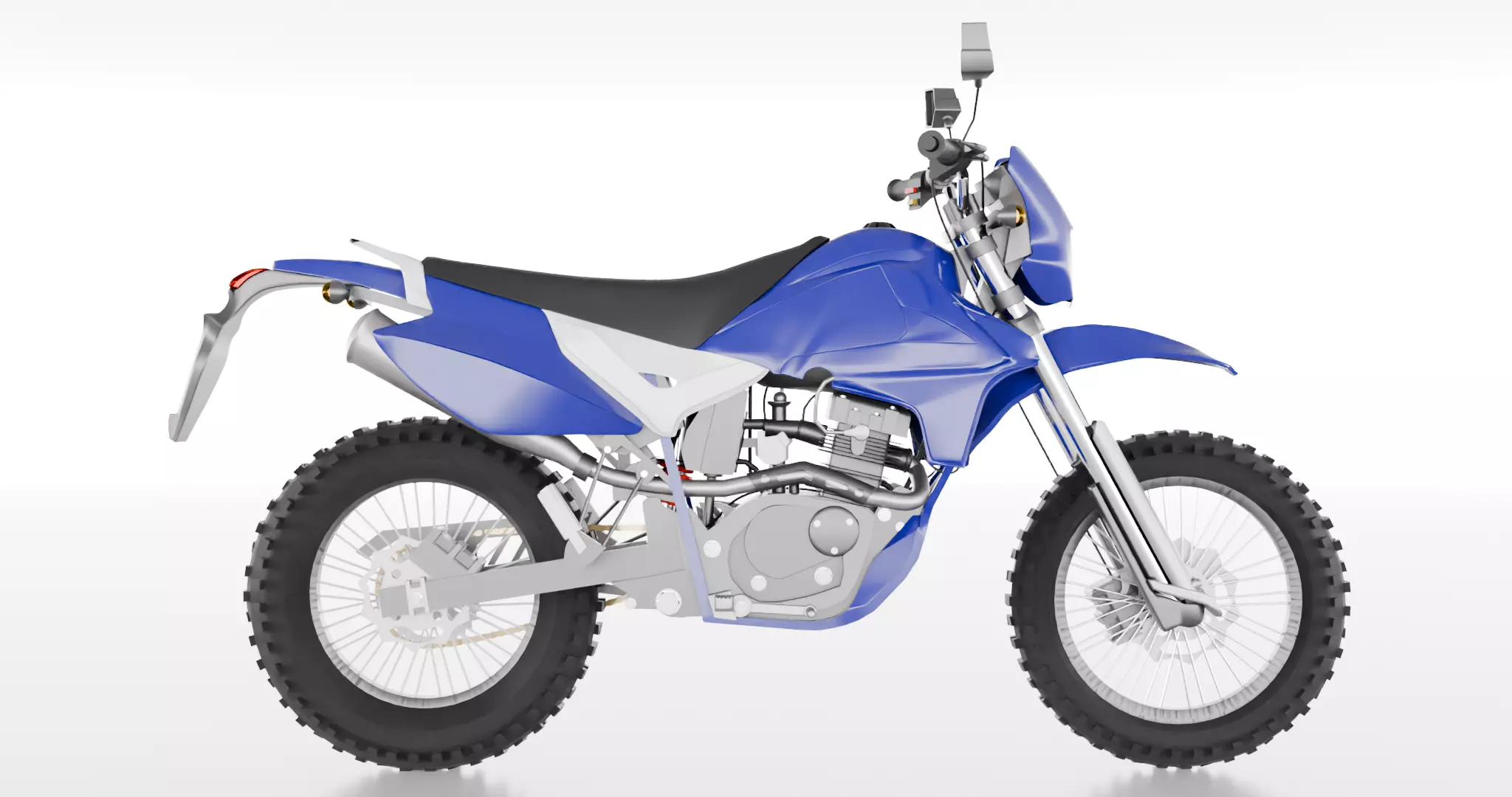 Enduro MotorBike Dirtbike 3D model_7