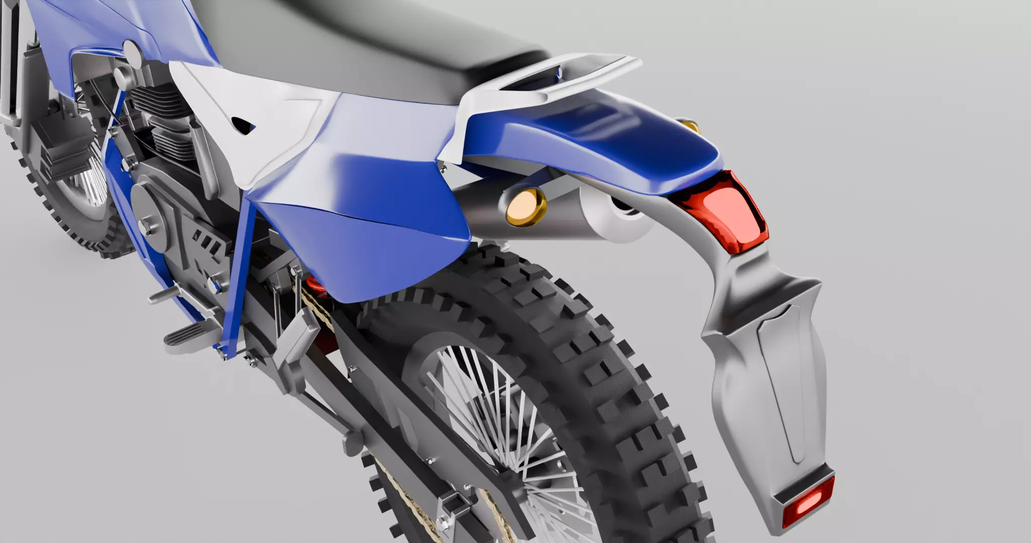 Enduro MotorBike Dirtbike 3D model_12