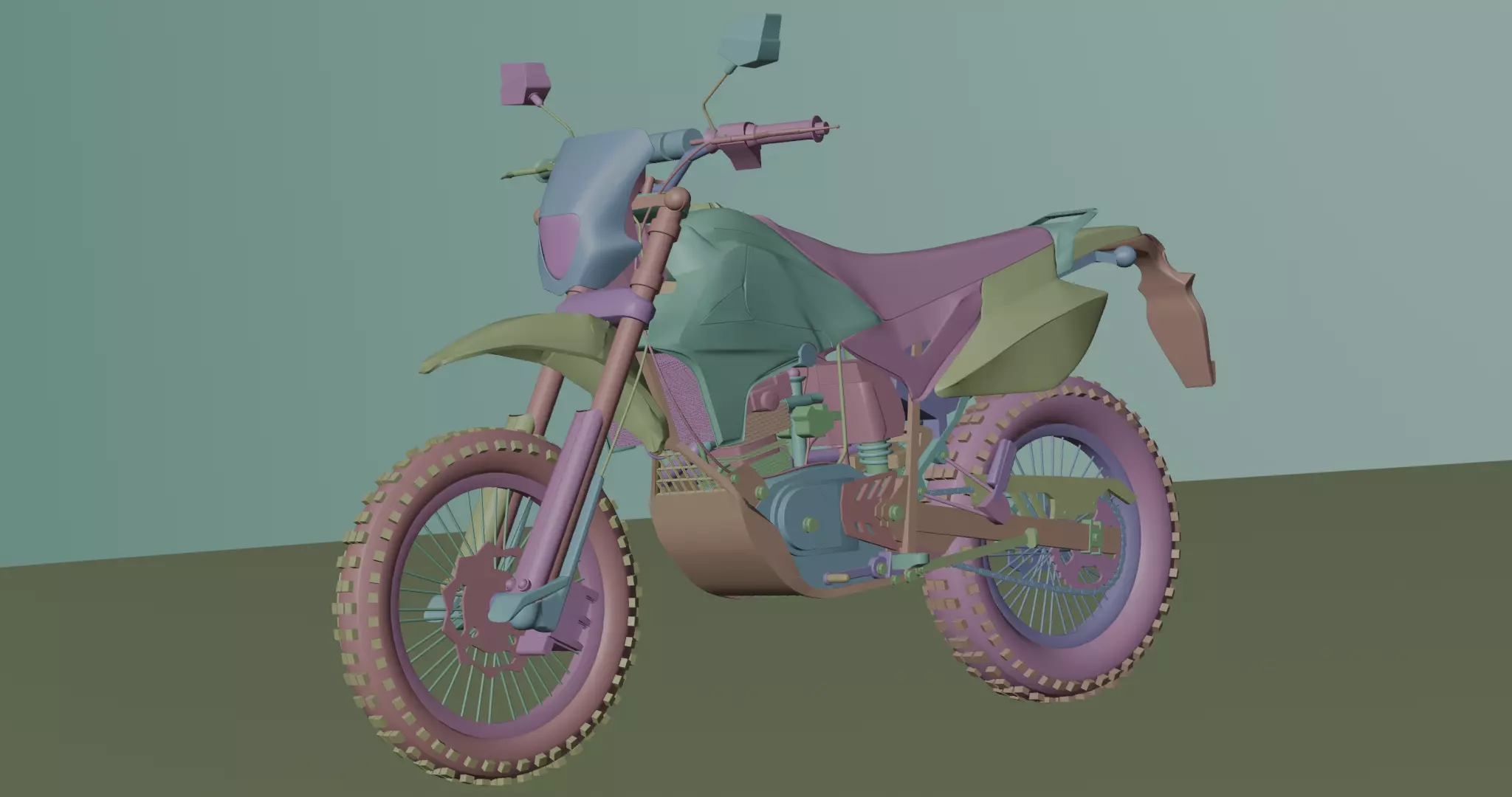 Enduro MotorBike Dirtbike 3D model_18