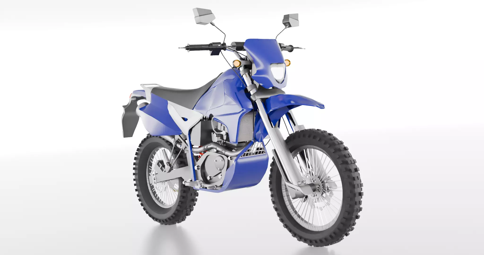 Enduro MotorBike Dirtbike 3D model_6