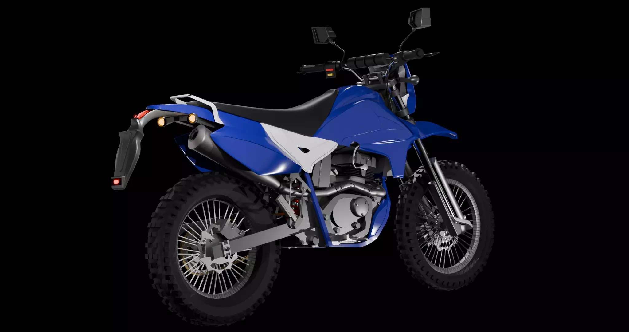 Enduro MotorBike Dirtbike 3D model_3