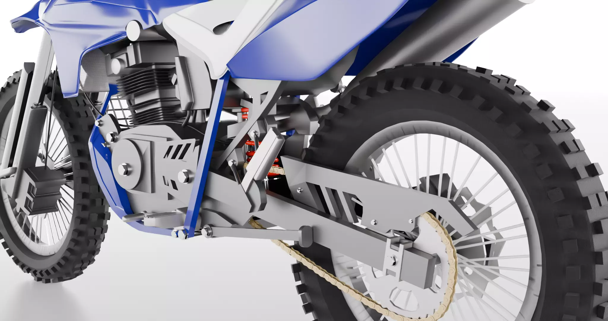 Enduro MotorBike Dirtbike 3D model_15