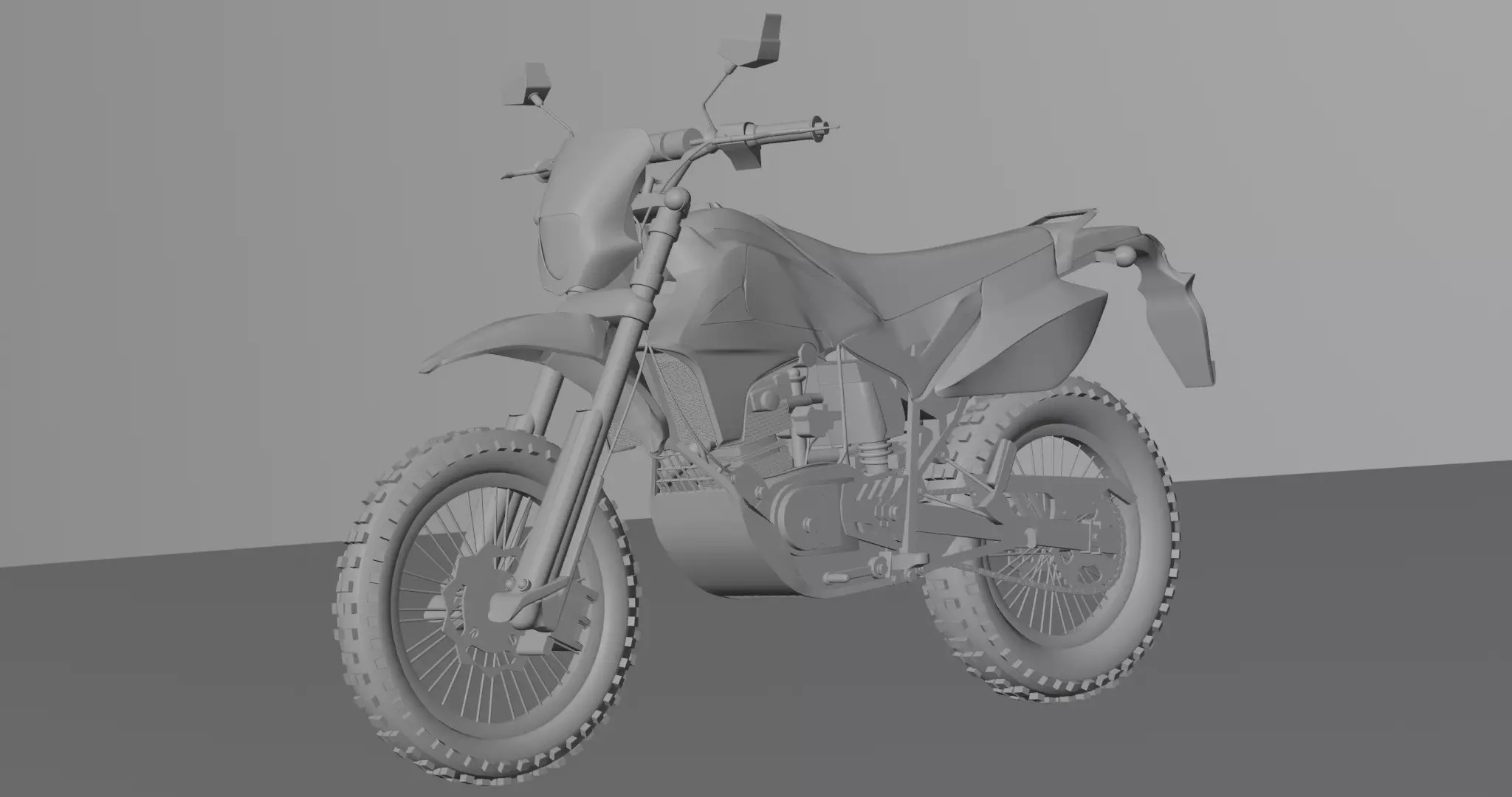 Enduro MotorBike Dirtbike 3D model_19