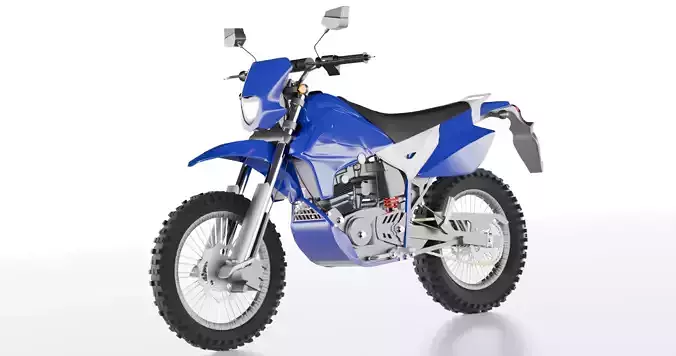 Enduro MotorBike Dirtbike 3D model Enduro MotorBike Dirtbike 3D model
