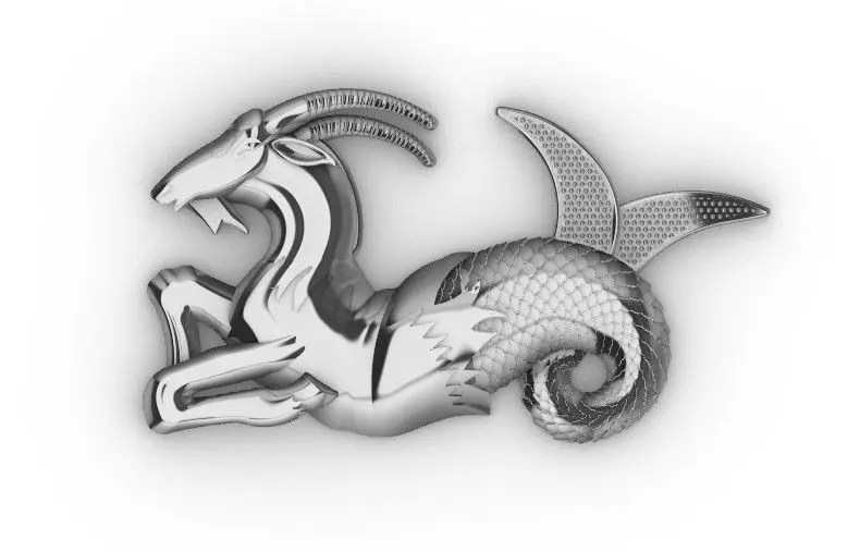 Capricorn Mythological Creature 3D Model 3D model_1
