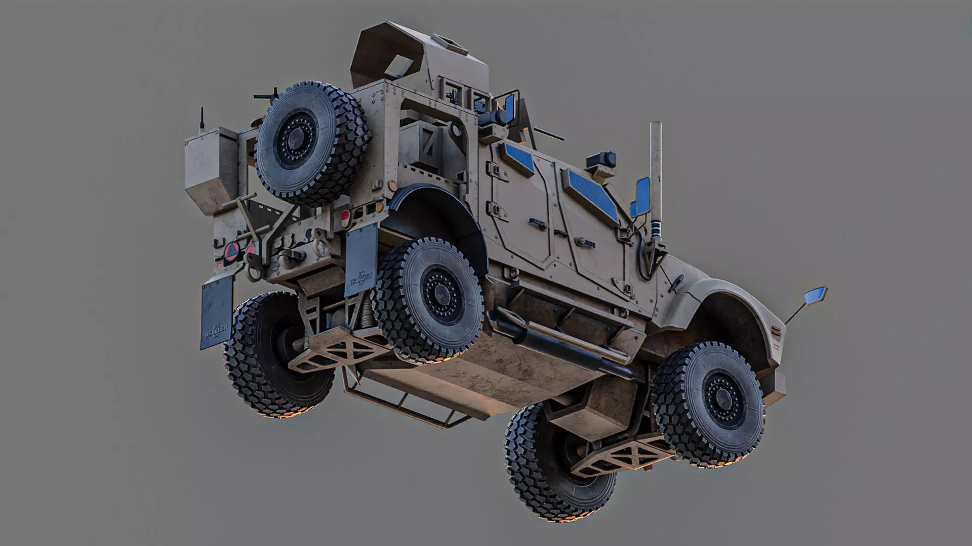 Oshkosh M-ATV Low-poly 3D model_3