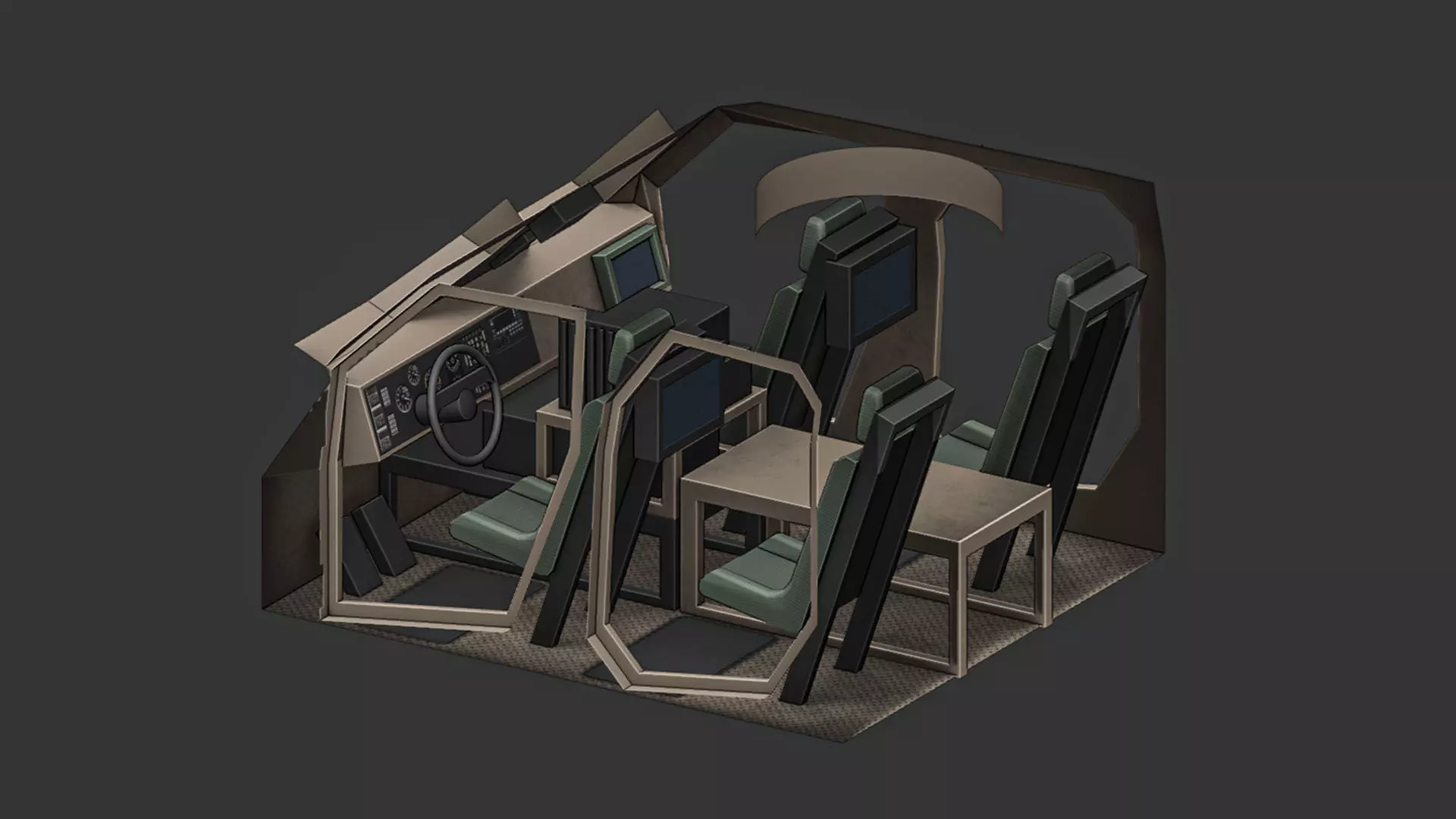 Oshkosh M-ATV Low-poly 3D model_5