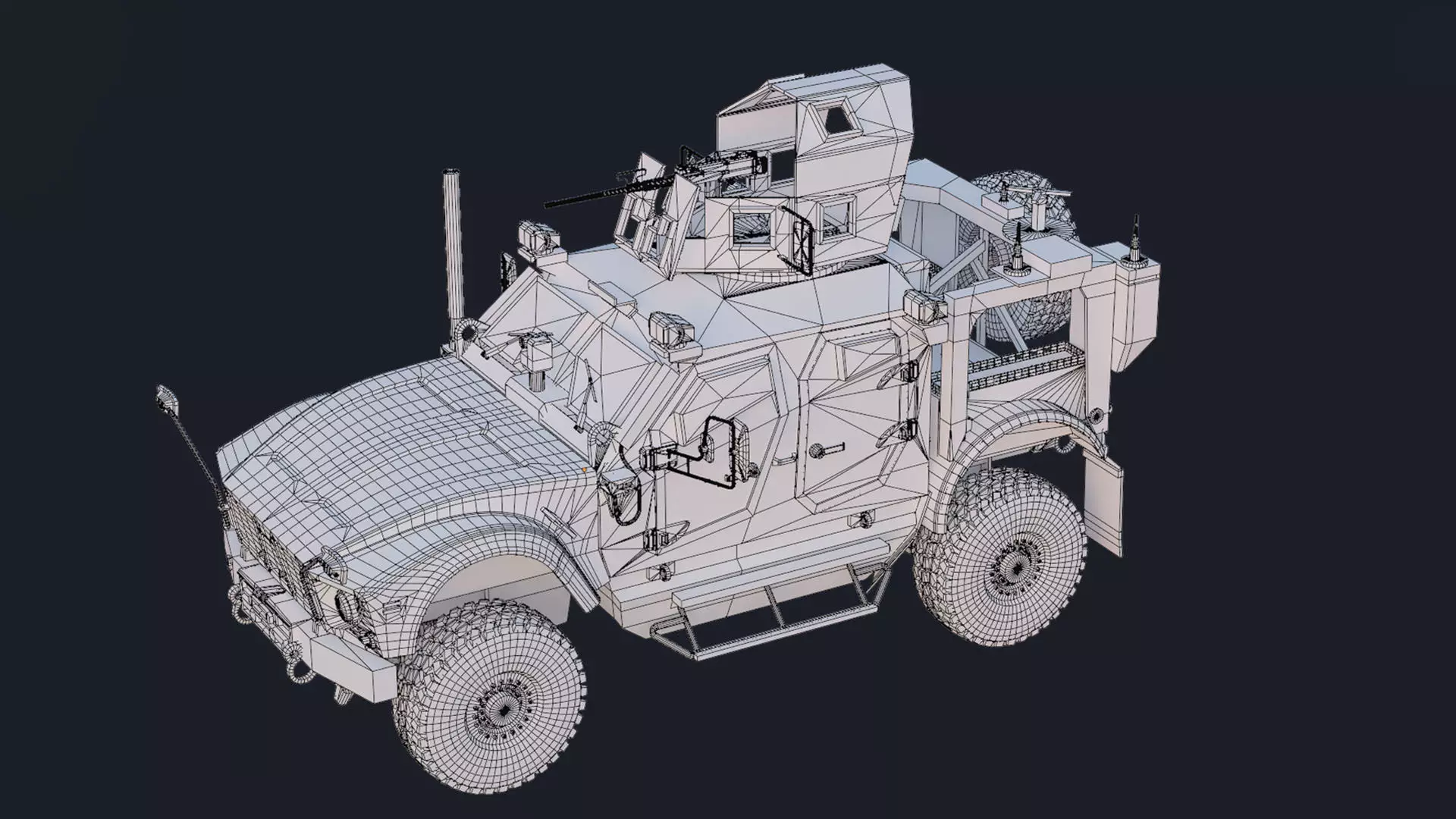 Oshkosh M-ATV Low-poly 3D model_6