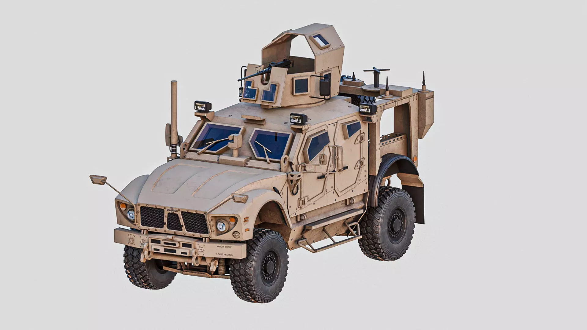 Oshkosh M-ATV Low-poly 3D model_0