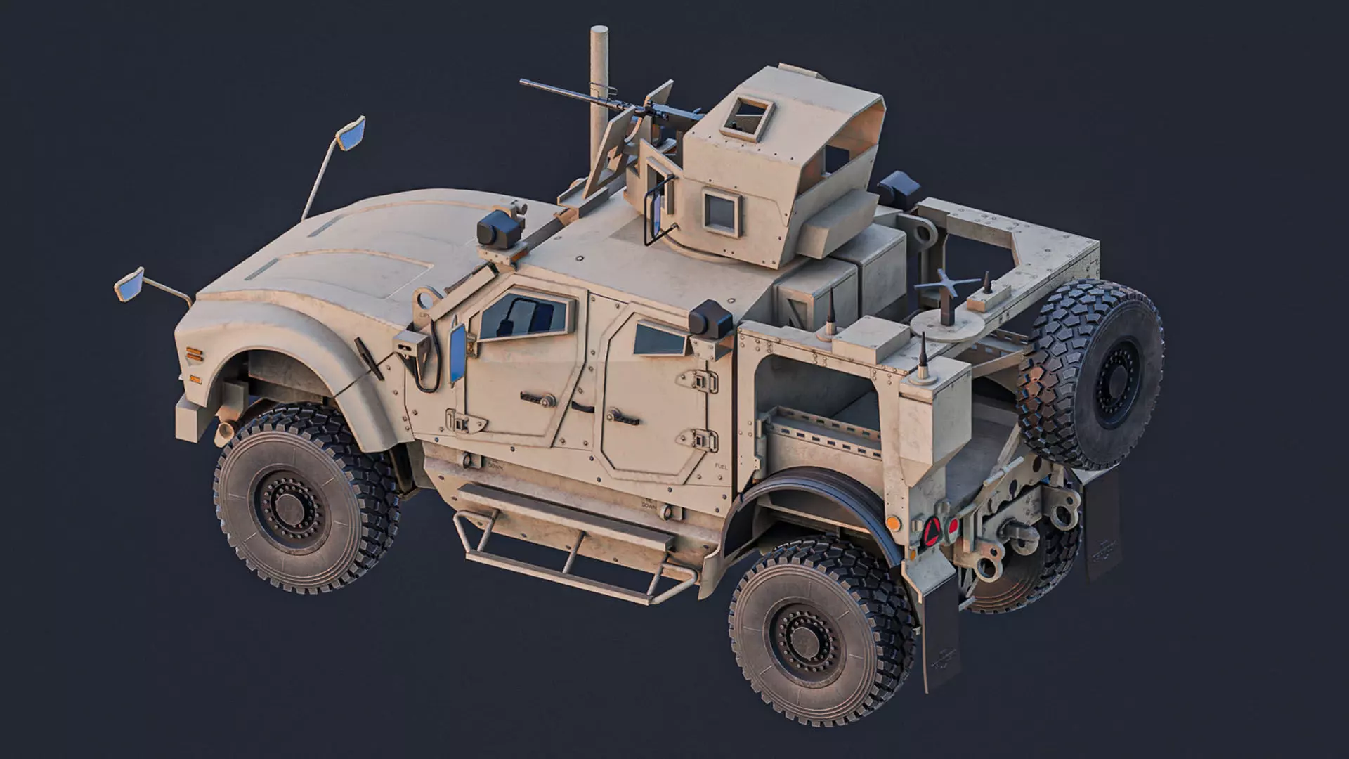 Oshkosh M-ATV Low-poly 3D model_2