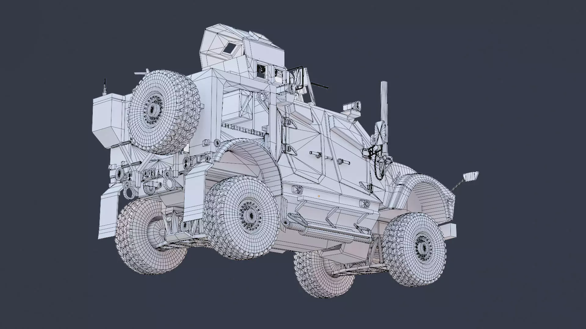 Oshkosh M-ATV Low-poly 3D model_7