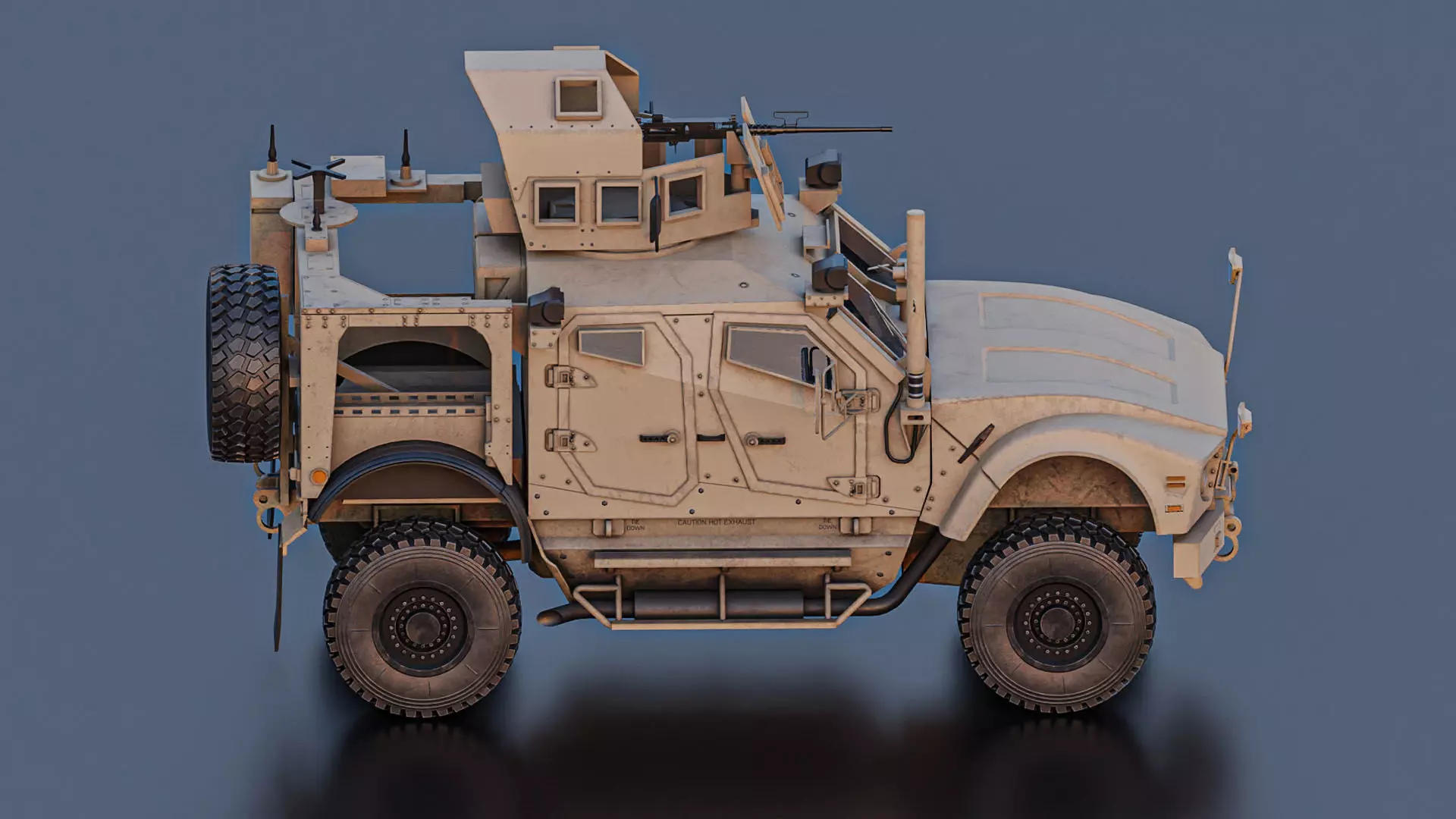 Oshkosh M-ATV Low-poly 3D model_4