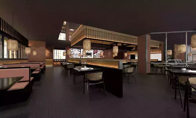 Japanese Restaurant Interior