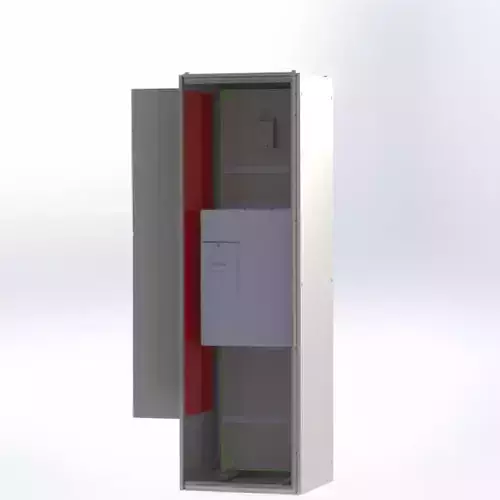 Enclosure whit air conditioner and VDF