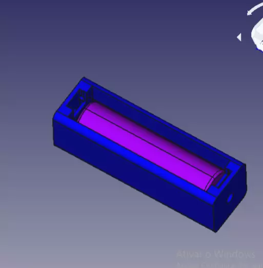 Case Bateria 18650 Free 3D print model