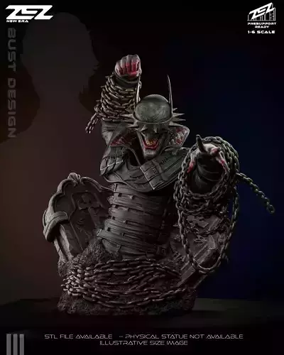 Batman who laughs BUST - Digital STL file