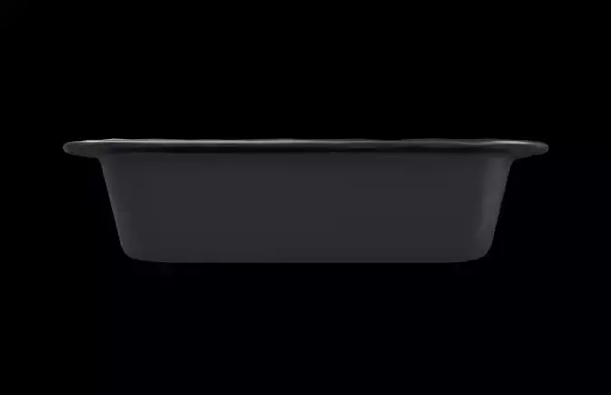 Food Foil Tray v1 002 Low-poly 3D model 2