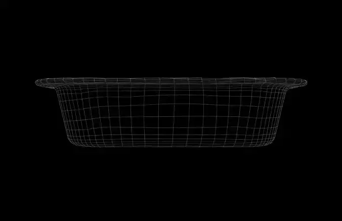 Food Foil Tray v1 003 Low-poly 3D model 6
