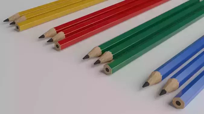 Pencil 3D model