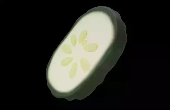 Pickle v1 001 Low-poly 3D model 2