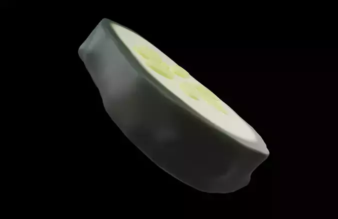 Pickle v1 001 Low-poly 3D model 4