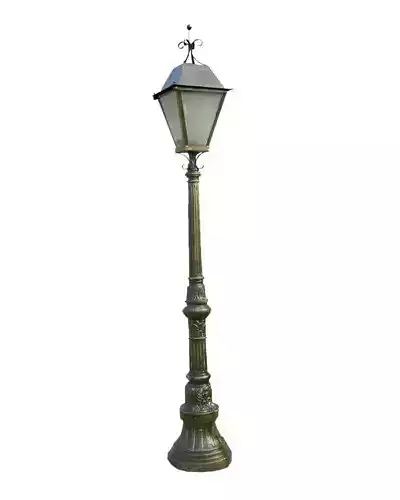 Vintage Street Lamp 3D Classic Outdoor Gas Light Ornate Pole
