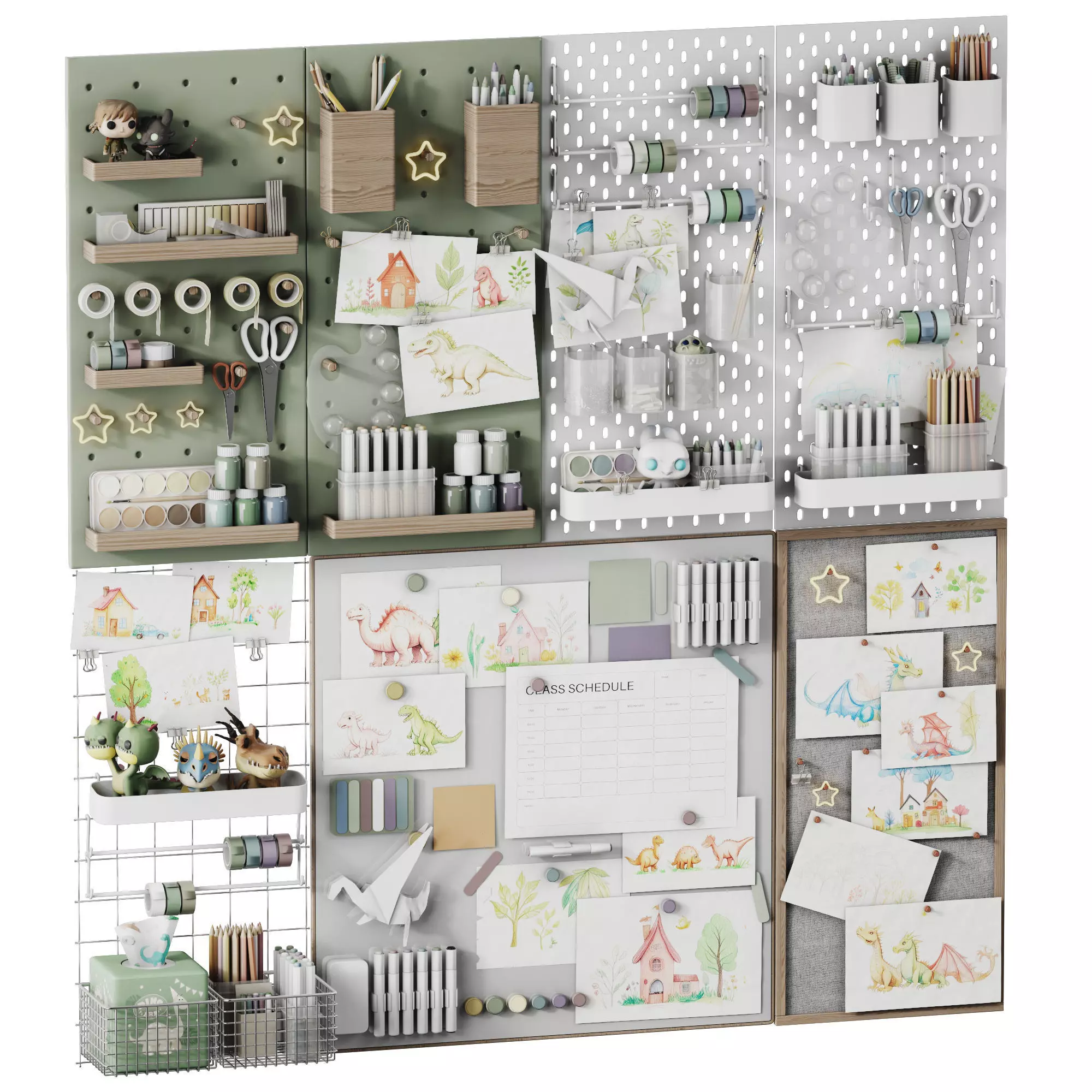 Toys and Wall Decor for the Kids Room 4 3D model_4