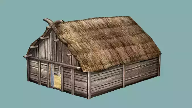 Fantasy Medieval Exclusive Village Hut House PPE 3D Model