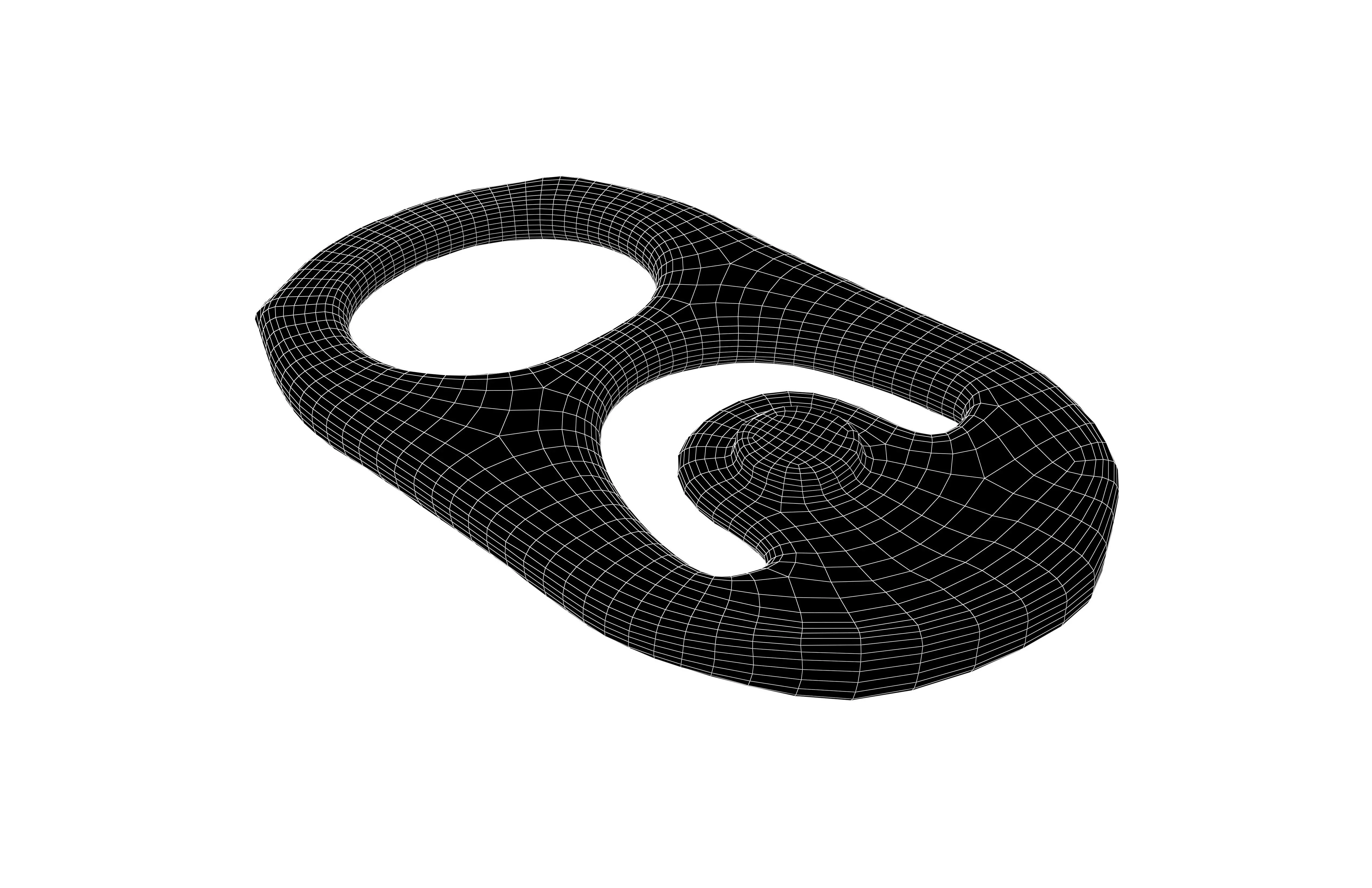 Metal Soda Can Tab v1 004 Low-poly 3D model_6