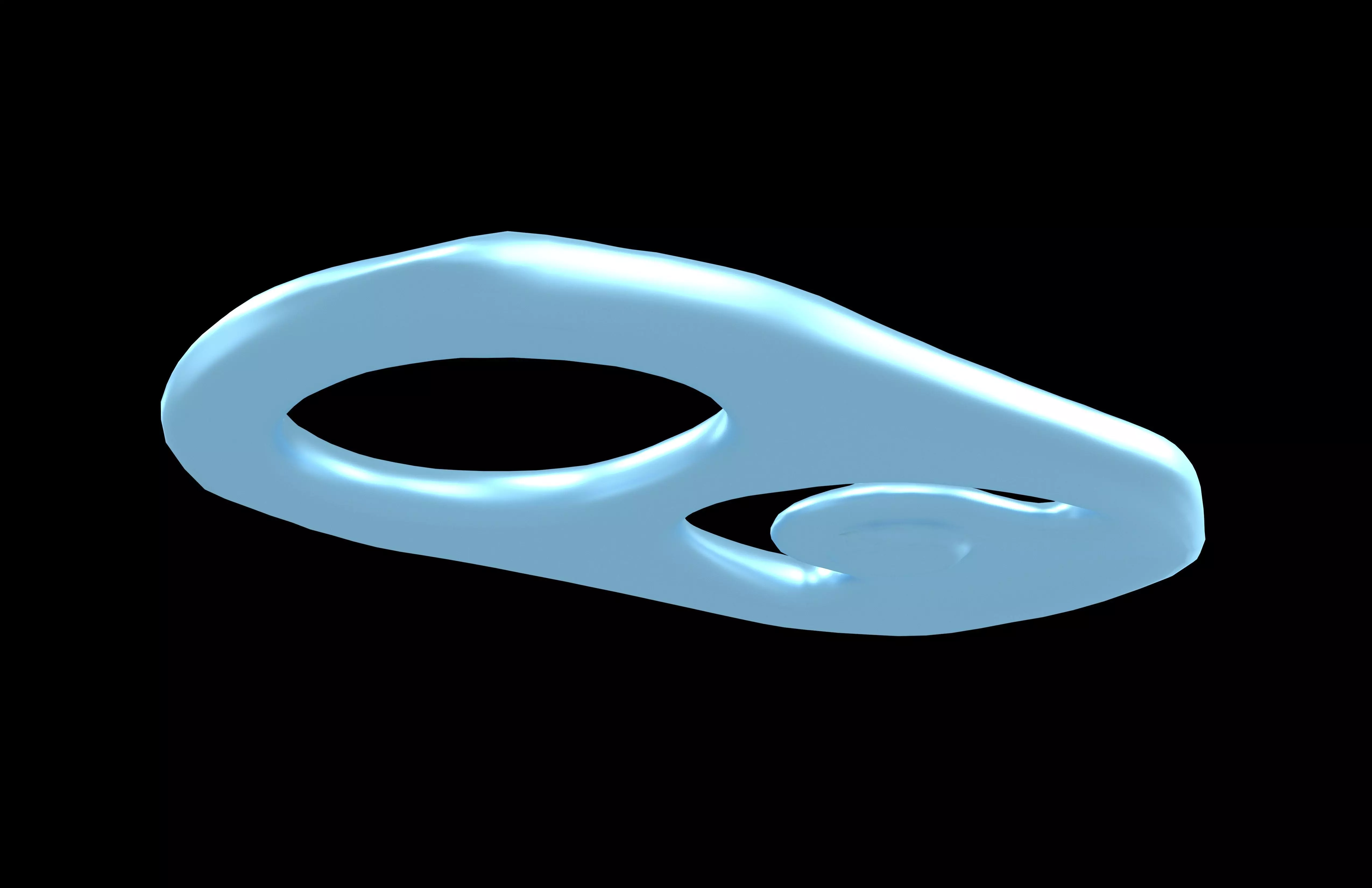 Metal Soda Can Tab v1 004 Low-poly 3D model_3