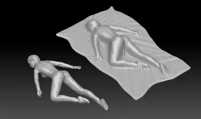 Crime Scene Bloody girl 1