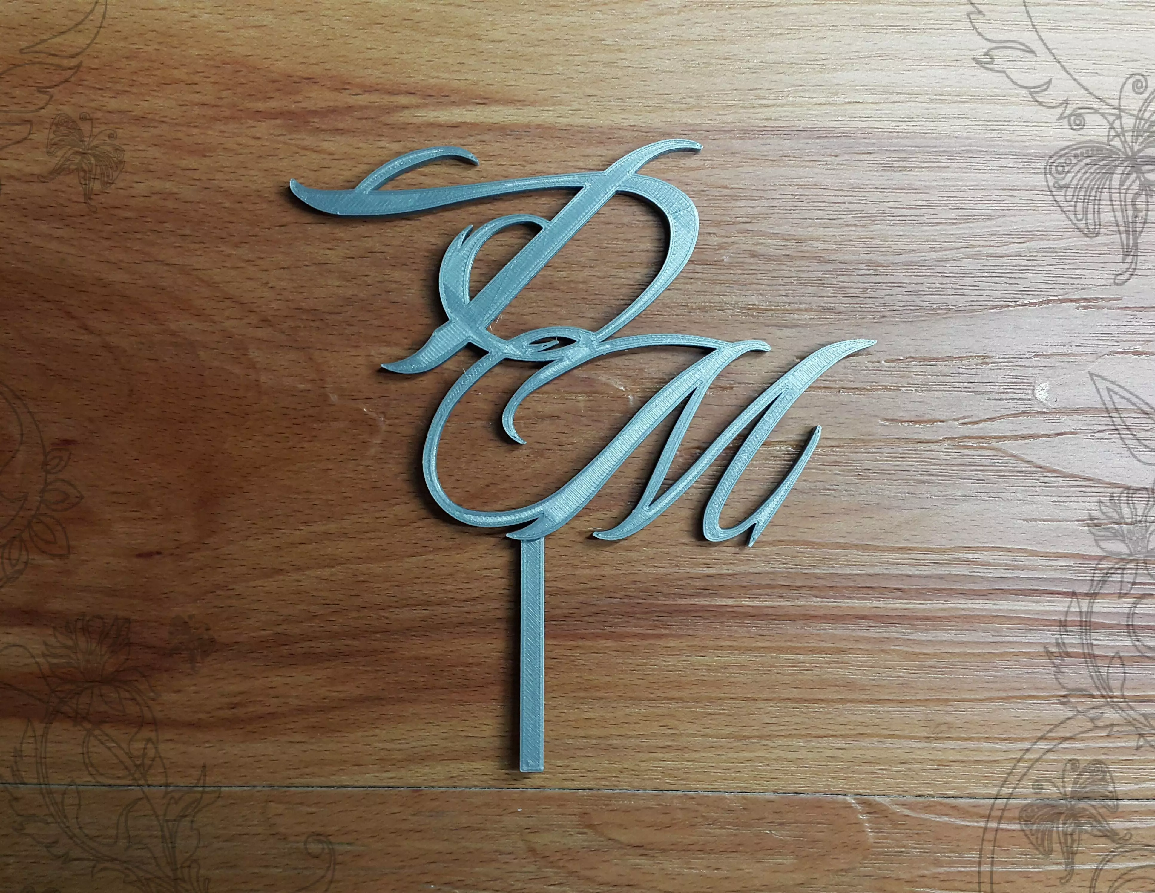 DM Cake topper 3D print model