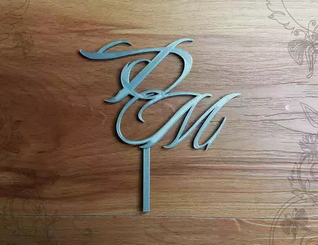 DM Cake topper