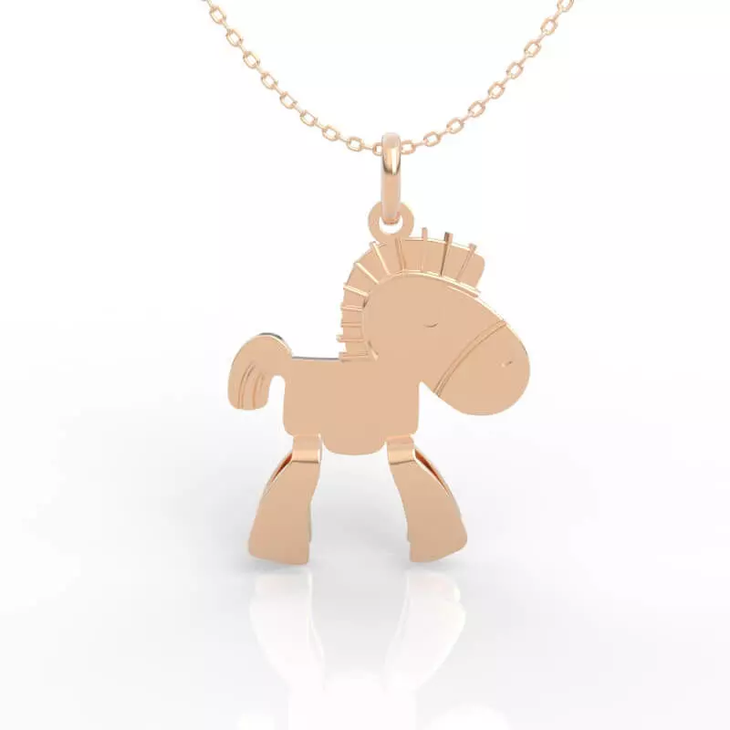 Stunning Horse Pendant Necklace 3D print model