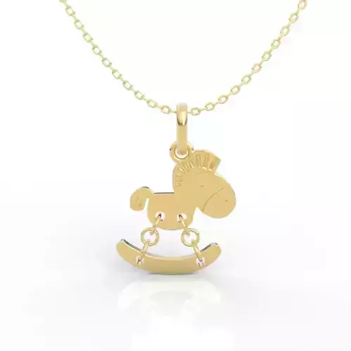 Exclusive Moving Rocking Horse Pendant
