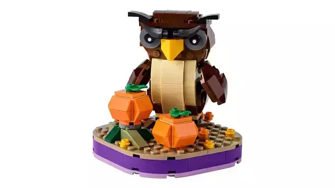 Wikibricks3D - 40497 Halloween Owl