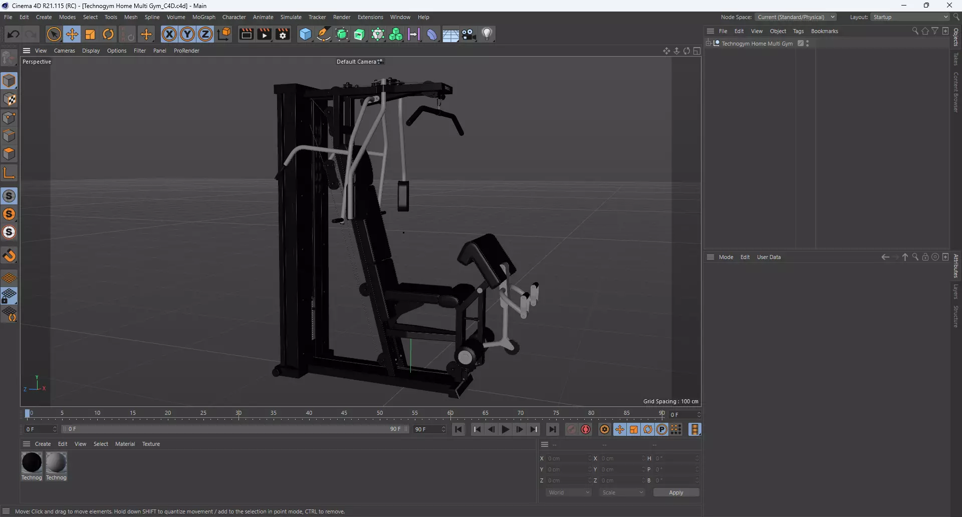 Technogym Home Multi Gym 3D model_9