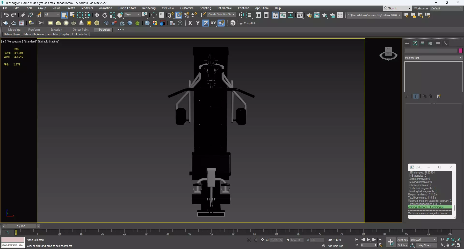 Technogym Home Multi Gym 3D model_11