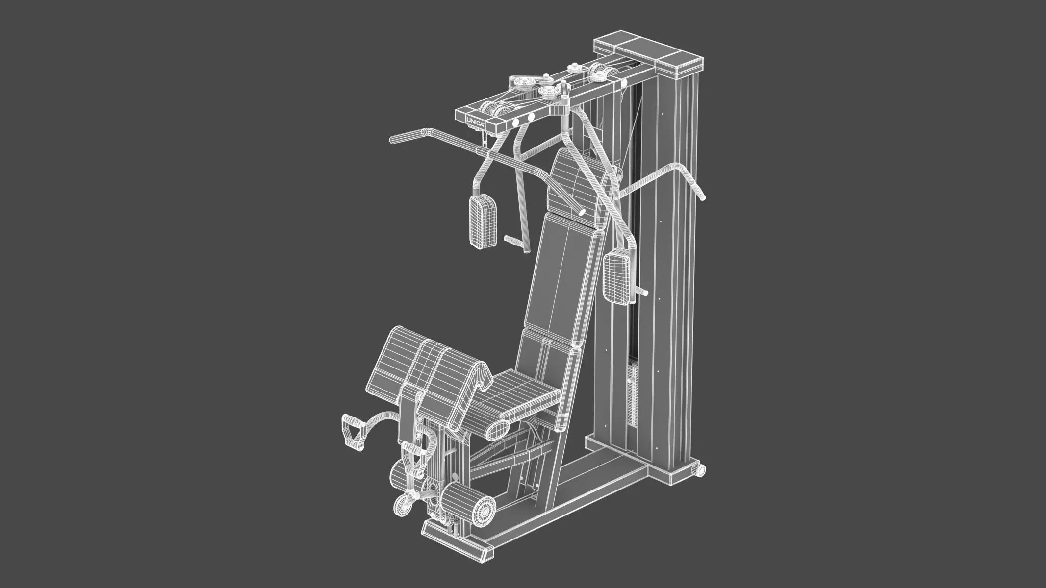 Technogym Home Multi Gym 3D model_1