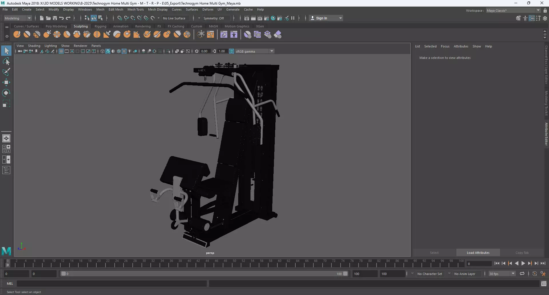 Technogym Home Multi Gym 3D model_12