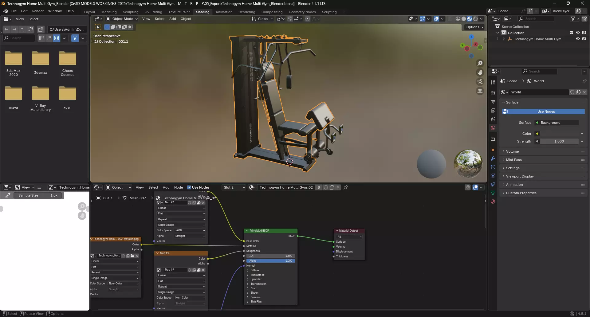 Technogym Home Multi Gym 3D model_10