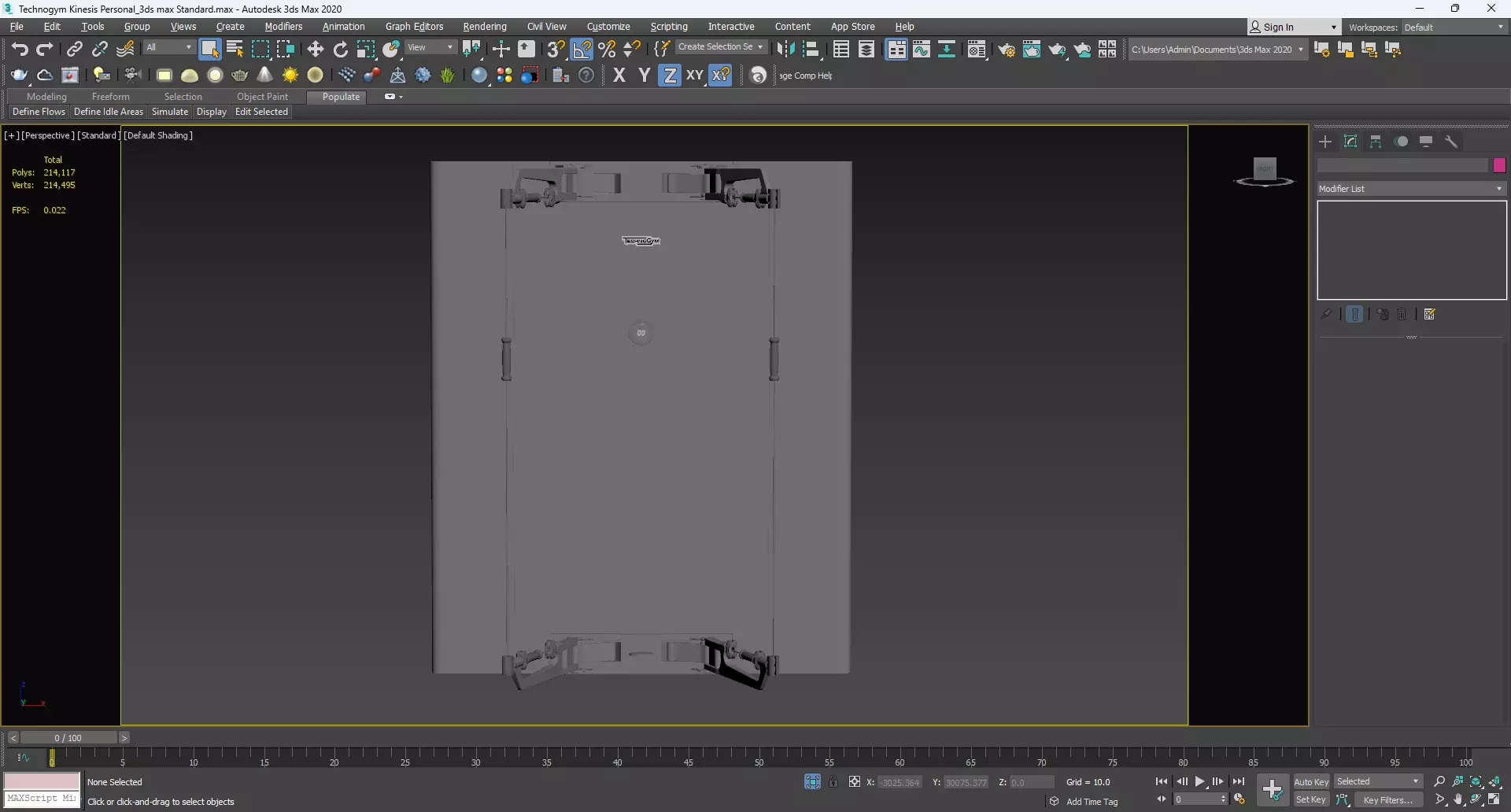 Technogym Kinesis Personal 3D model_9