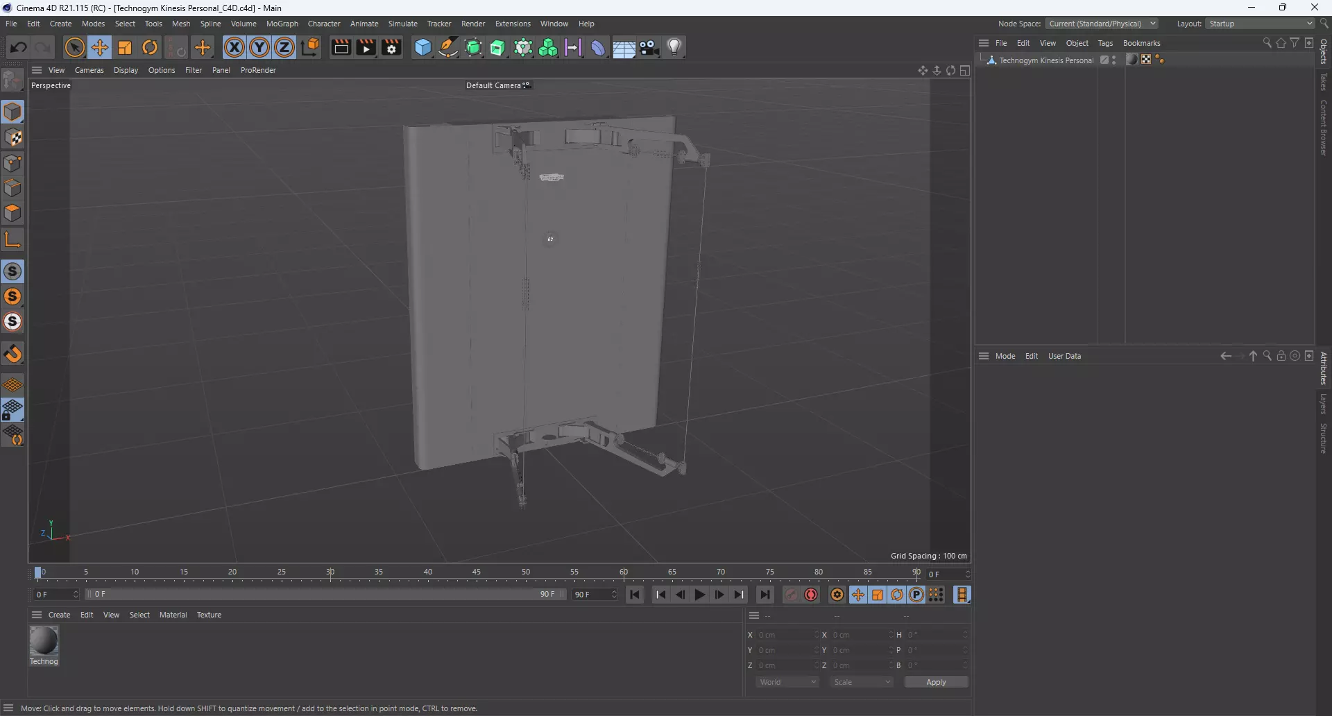 Technogym Kinesis Personal 3D model_11