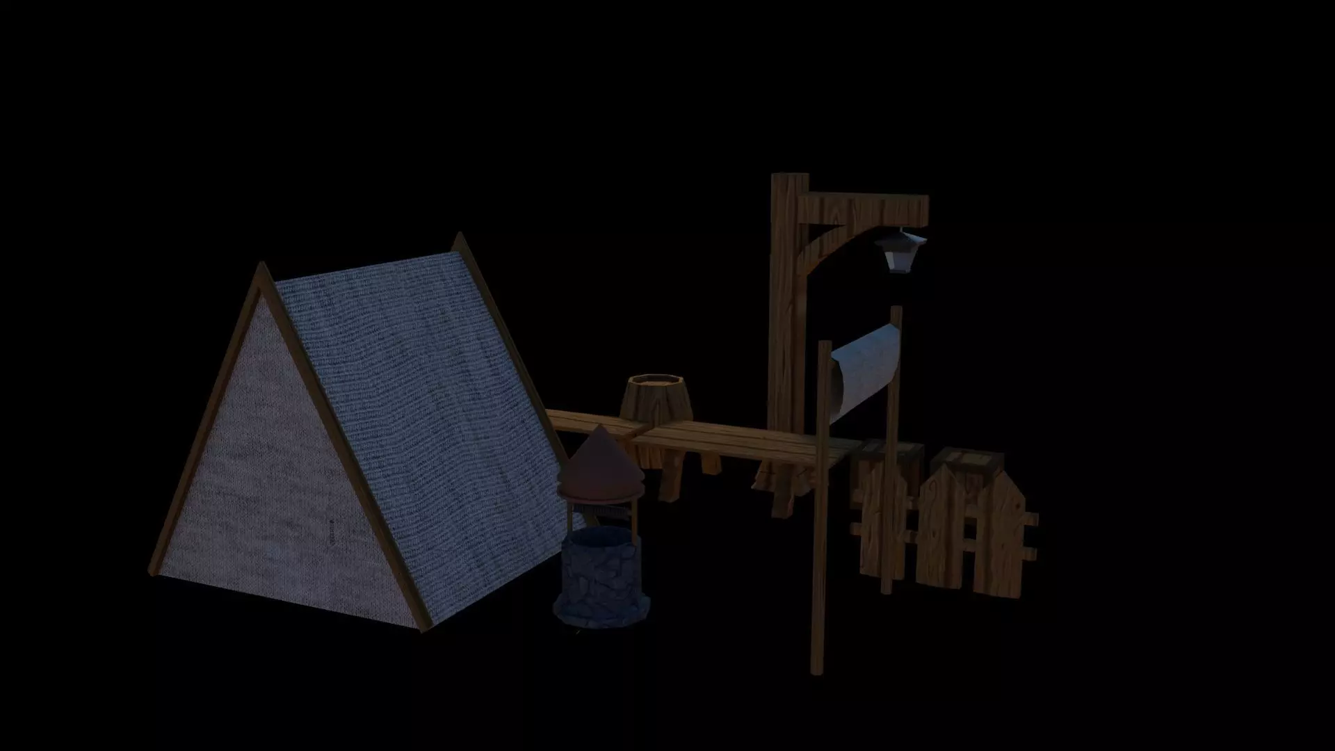 Low Poly Medieval Environment Pack Low-poly 3D model_2