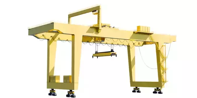 sea-port Crane for industrial scene