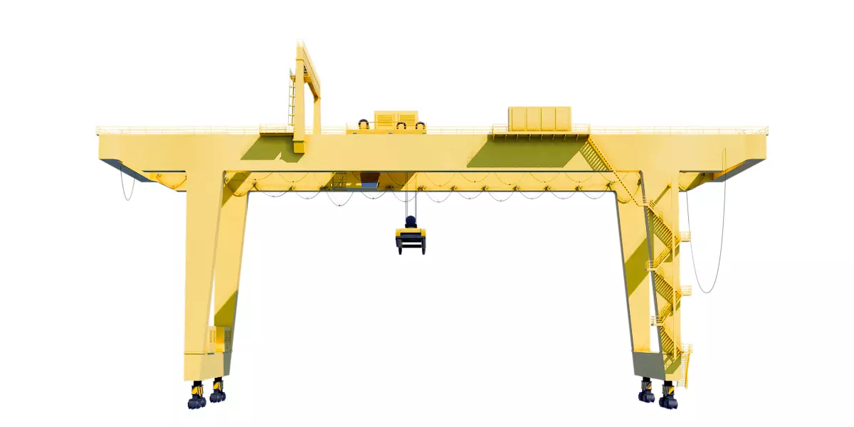 sea-port Crane for industrial scene 3D model_1