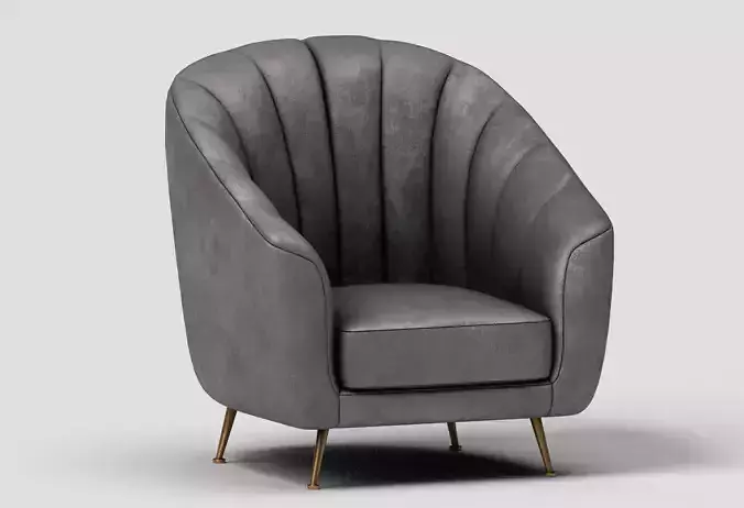 Modern Scallop Armchair