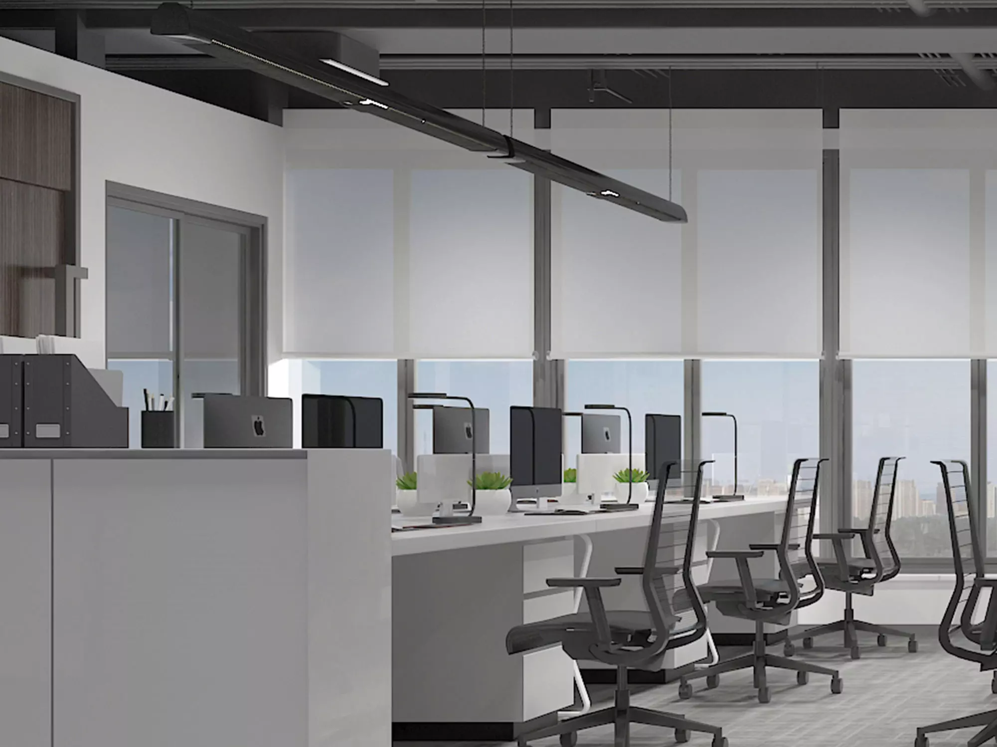 Office Room Interior 3D model_3
