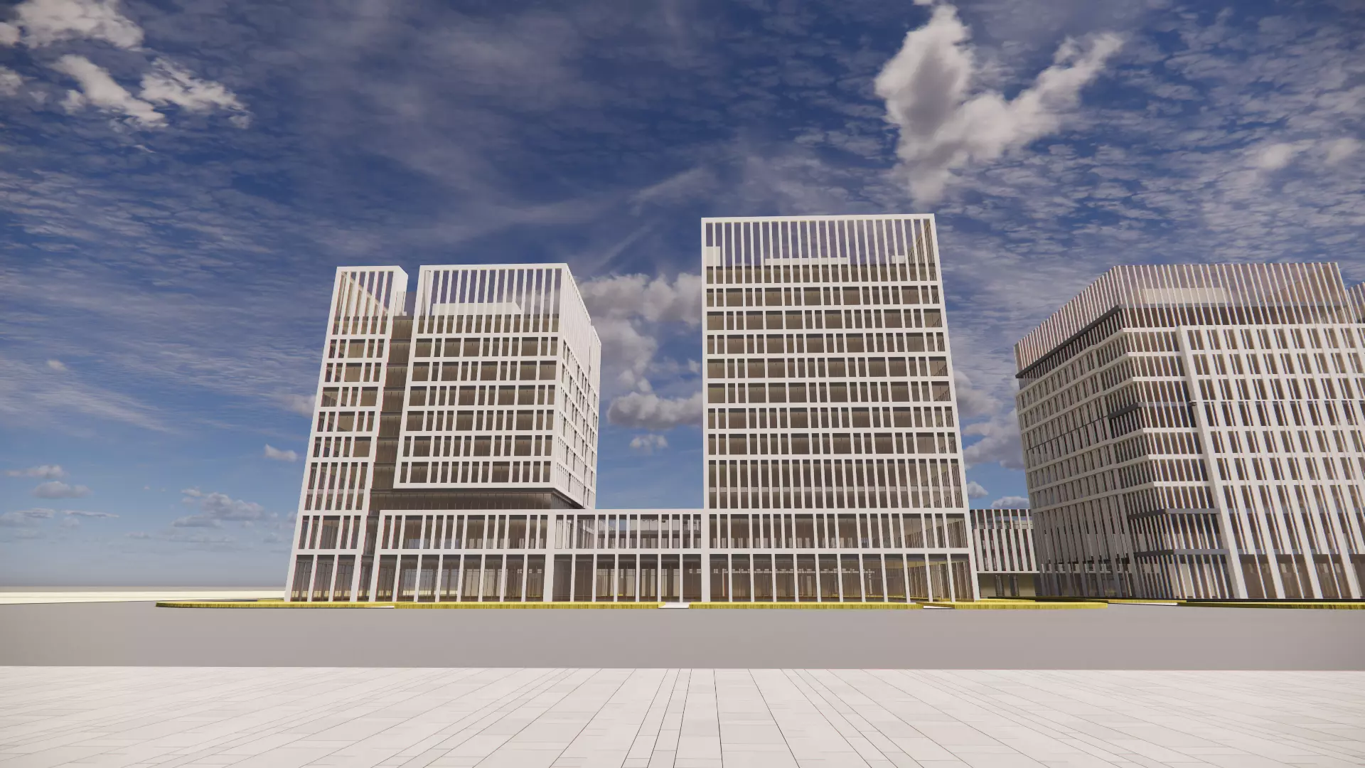 Office Building - Green Intelligence Tower 3D model_7